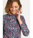T-shirt col montant chaud motif graphique-4