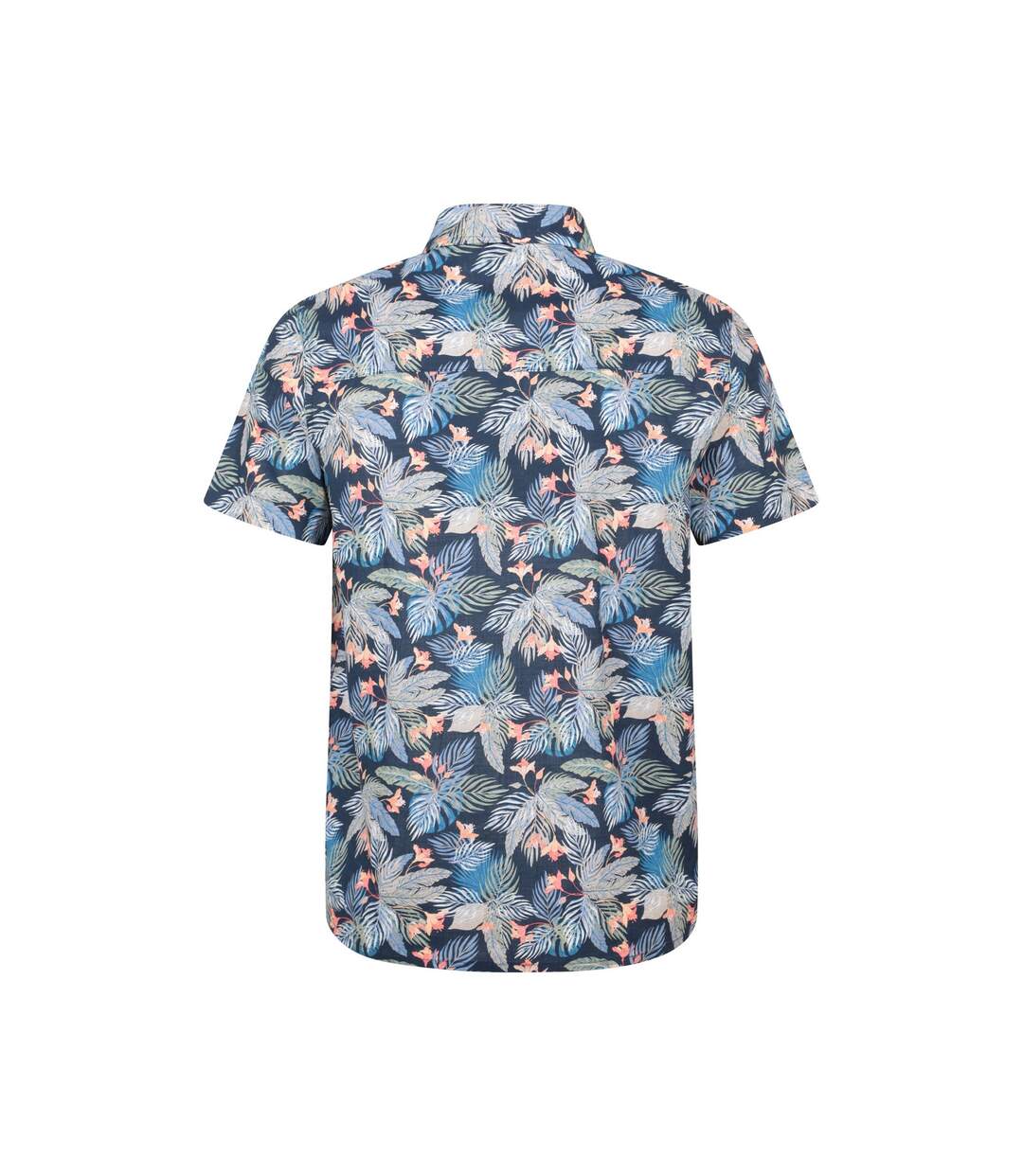 Mens Tropical Short-sleeved Shirt Blue Mountain Warehouse-2