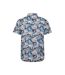 Mens Tropical Short-sleeved Shirt Blue Mountain Warehouse-2