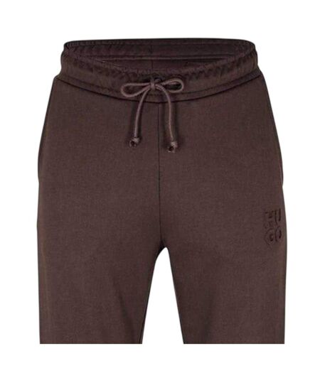 Mens Dchard Cotton Logo Joggers Dark Brown Hugo
