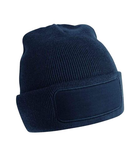 Beechfield Original Recycled Woven Patch Beanie (French Navy)