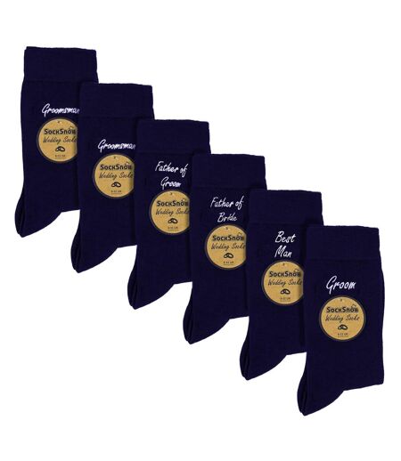 Sock Snob - Lot De 6 Paires De Chaussettes De Mariage Pour Hommes