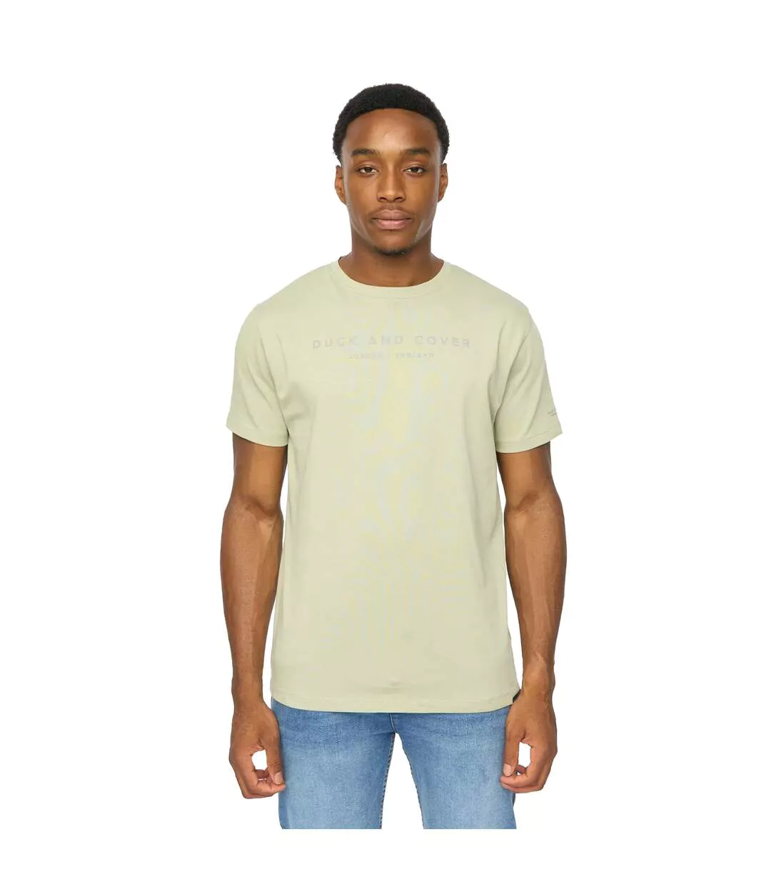 Mens Crytons Heavyweight T-shirt Sage Duck And Cover-2