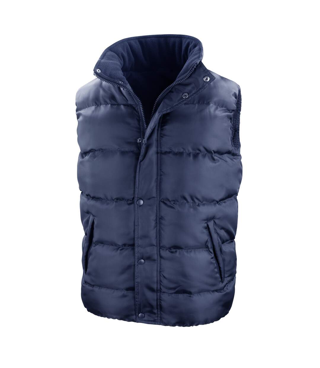 Result Mens Core Nova Lux Padded Fleece Lined Bodywarmer Jacket (Navy Blue) - UTBC2051-1