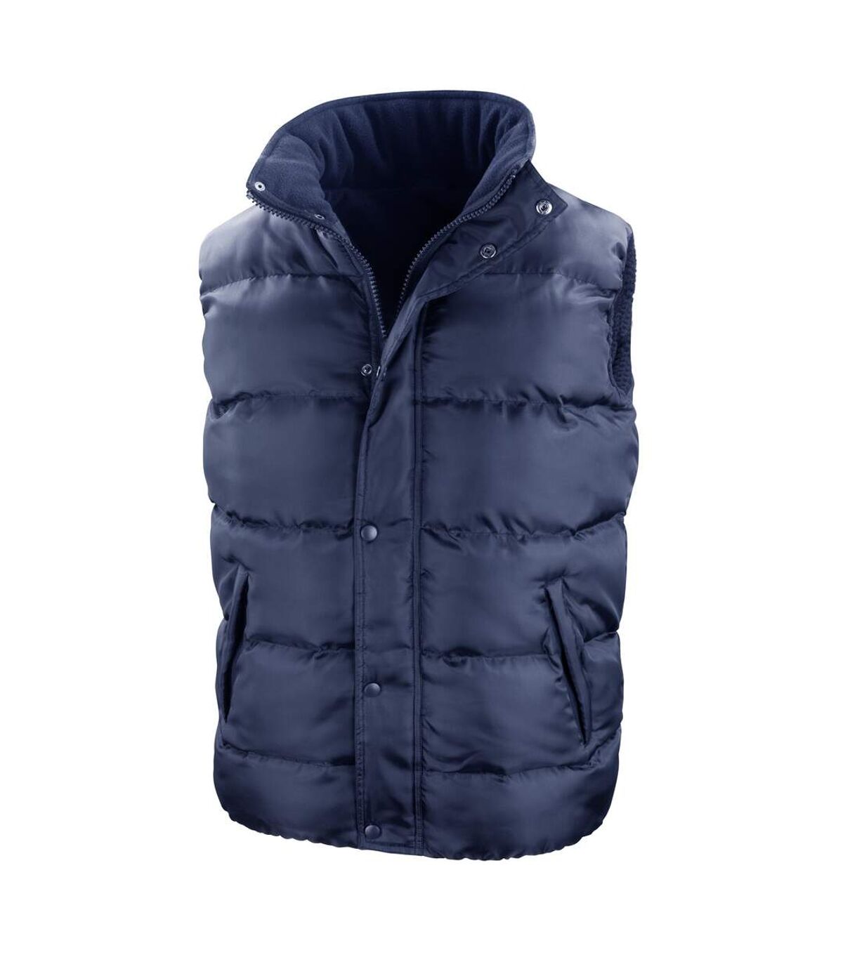 Result Mens Core Nova Lux Padded Fleece Lined Bodywarmer Jacket (Navy Blue) - UTBC2051
