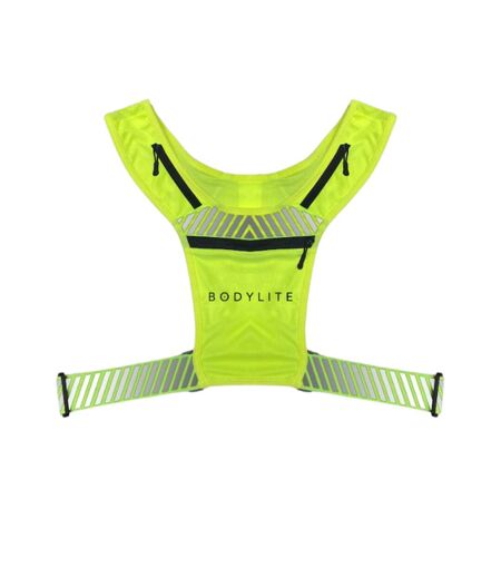 Reflective phone holder vest one size neon yellow Bodylite Gear