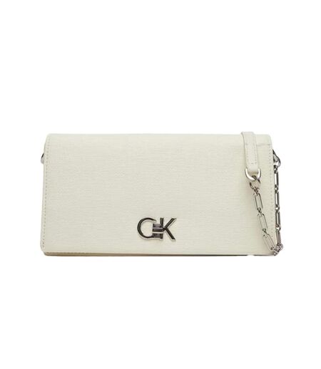 Sac à main ecru femme calvin klein jeans ck mini chain - taille unique