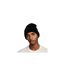 Mens Peak Embroidered Logo Fuzzy Beanie Black Nike-1