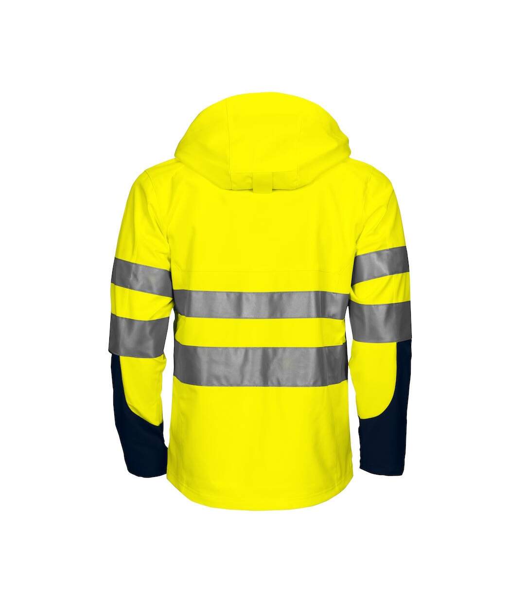 Mens Softshell Hi-vis Jacket Yellow Navy Projob-2