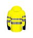 Mens Softshell Hi-vis Jacket Yellow Navy Projob-2