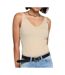 Débardeur en maille beige femme jdy nanna-1