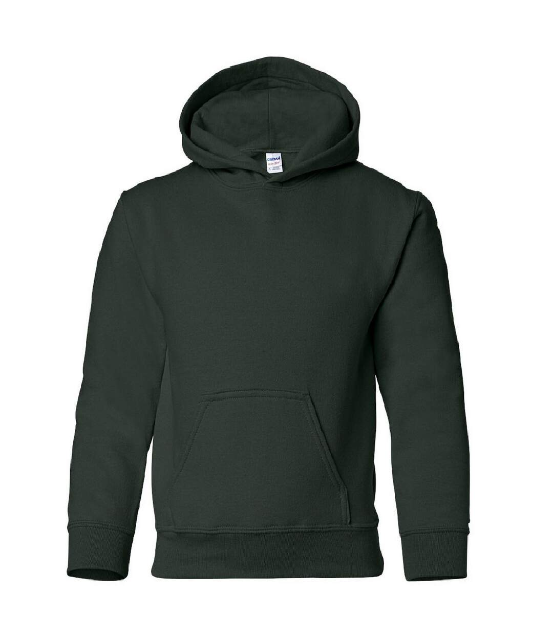 Sweat à capuche unisexe vert foncé Gildan-1