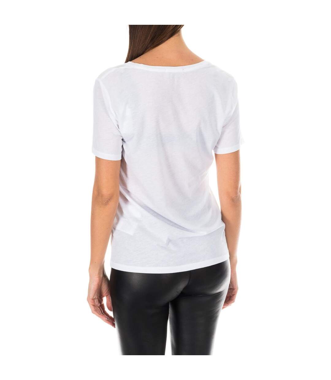 Short sleeve round neck t-shirt 1487905663 woman-3