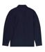 Mens Revere Collar Long-sleeved Shirt Dark Navy Albam-2