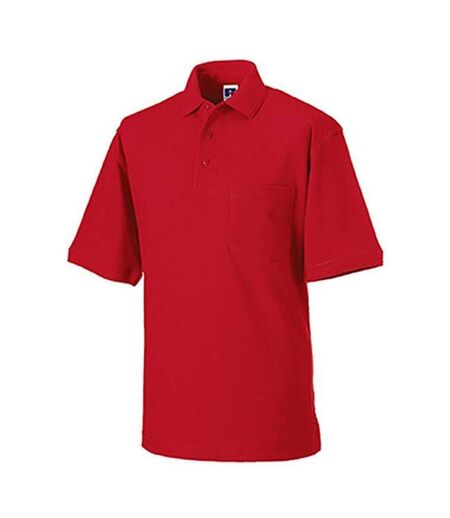 Polo À Manches Courtes Hommes Rouge Russell