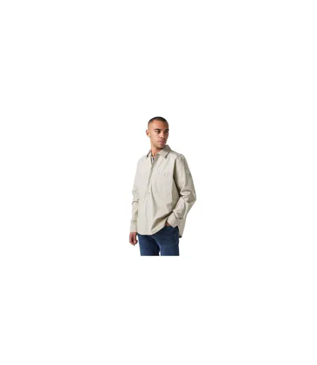 Surchemise Manches Longues Motif/style Fût Homme Beige Clair Boss