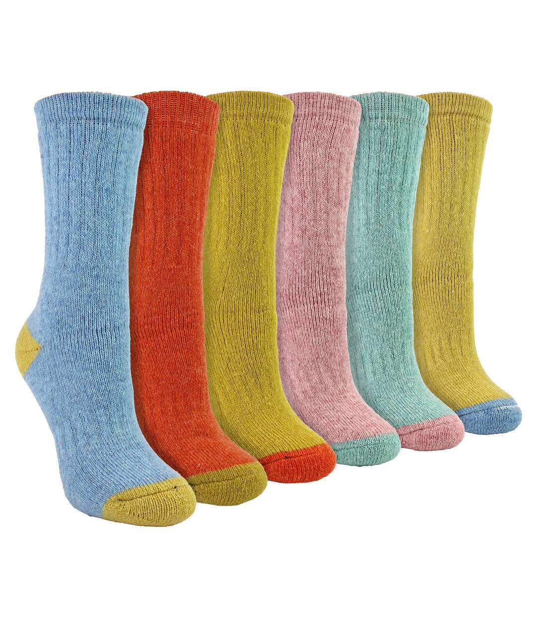 6 Pairs Ladies Alpaca Lounge Socks For Bed-1