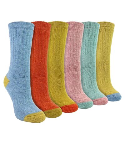 6 Pairs Ladies Alpaca Lounge Socks For Bed