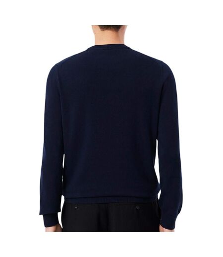 Pull marine homme lacoste organic cotton crew1 - l