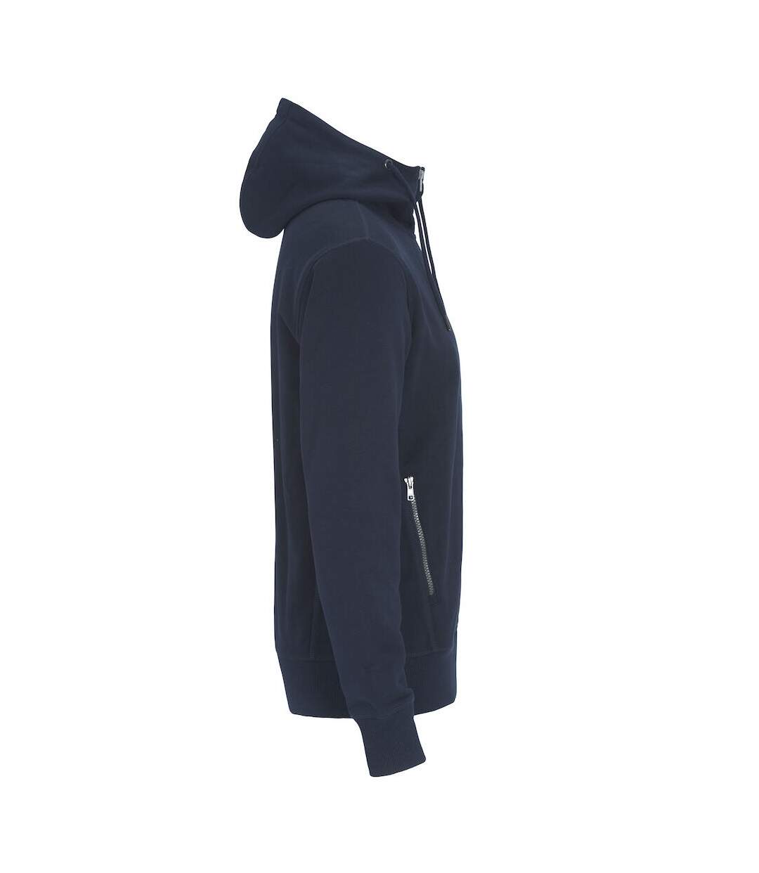 Mens French Terry Full Zip Hoodie Navy Cottover-4