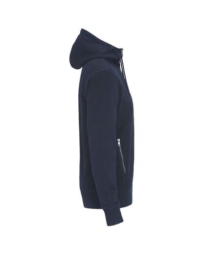 Mens French Terry Full Zip Hoodie Navy Cottover