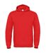 B&C Unisex Adults Hooded Sweatshirt/Hoodie (Red)
