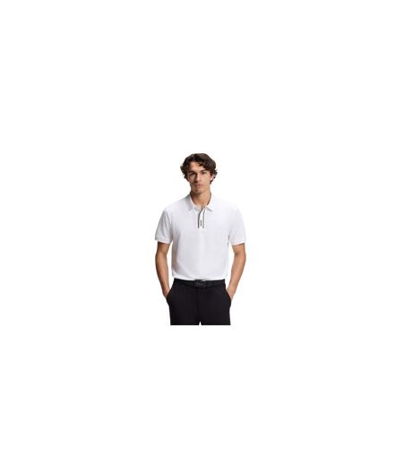 Polo Motif/style Logo Homme Blanc Boss