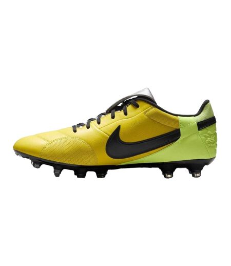 Chaussures De Foot Pour Terrain Ferme Motif/style Classique Premier Homme Vert Fluo Noir Nike