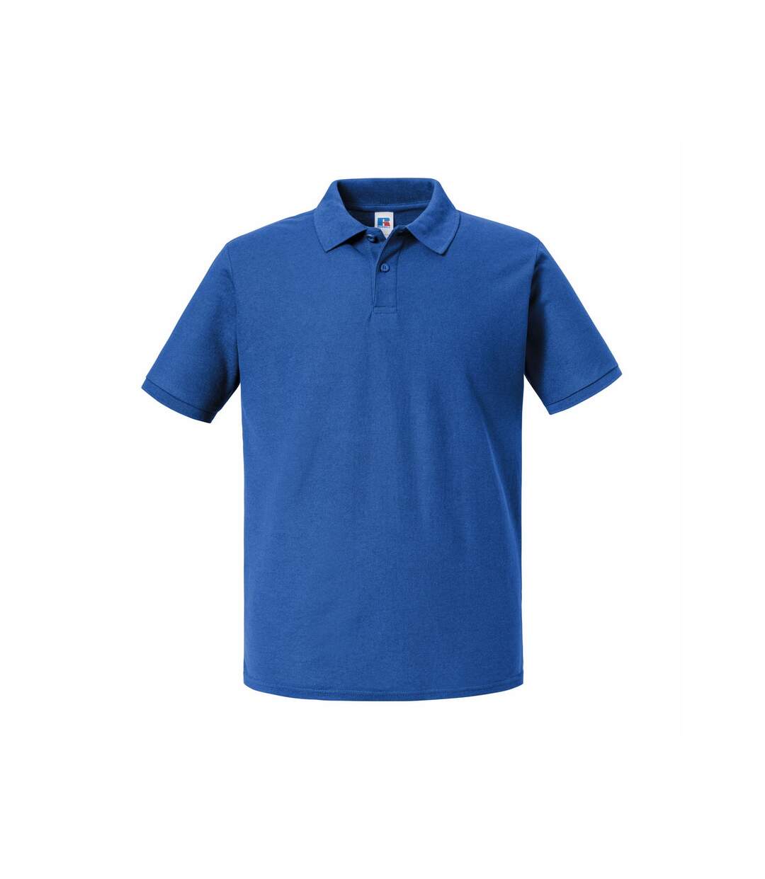 Mens Authentic Pique Polo Shirt Bright Royal Russell-1