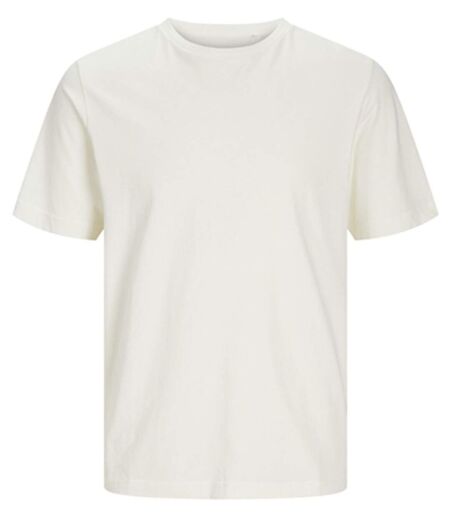 T-shirt manches courtes - JACK&JONES - Unisexe - JJ7526 - blanc cassé