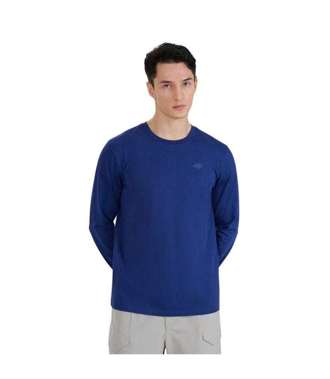 T-shirt Manches Longues Wmm00tlonm432 Homme Bleu Marine 4F-1