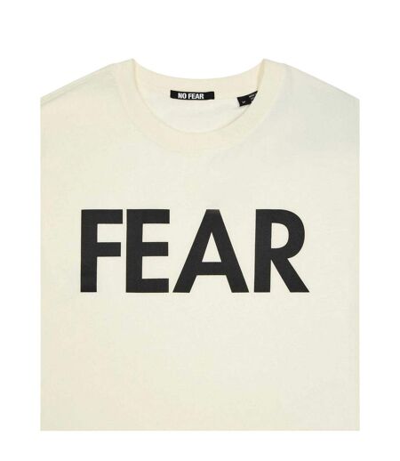 Mens Logo Crew Neck T-shirt White No Fear