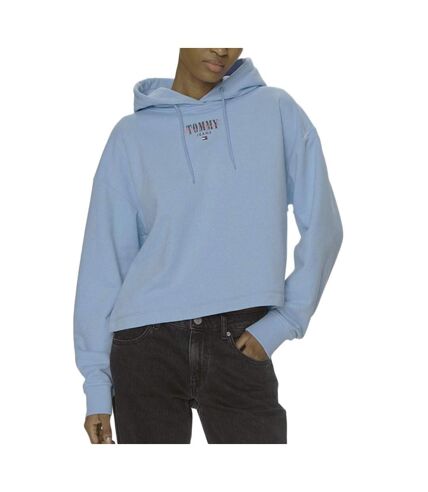 Sweat à Capuche Bleu Femme Tommy Hilfiger Essential - S