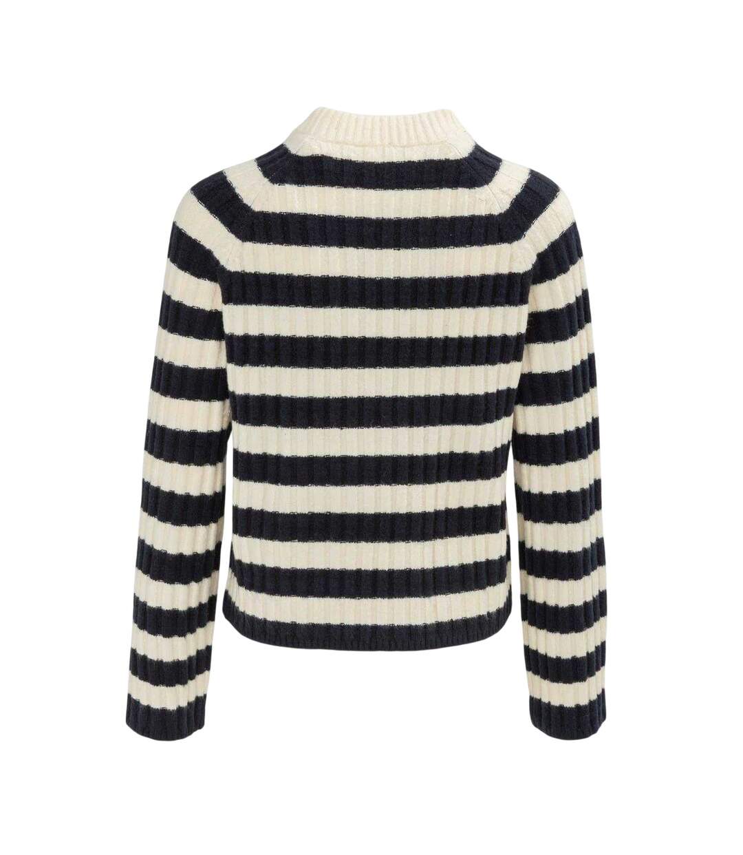 Pull Motif/style À Rayures Femme Bleu Marine Miso-2