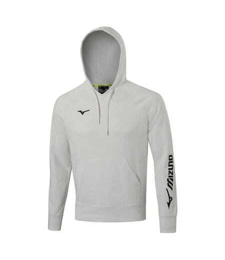 Sweat À Capuche Femme Gris Chiné Chiné Mizuno