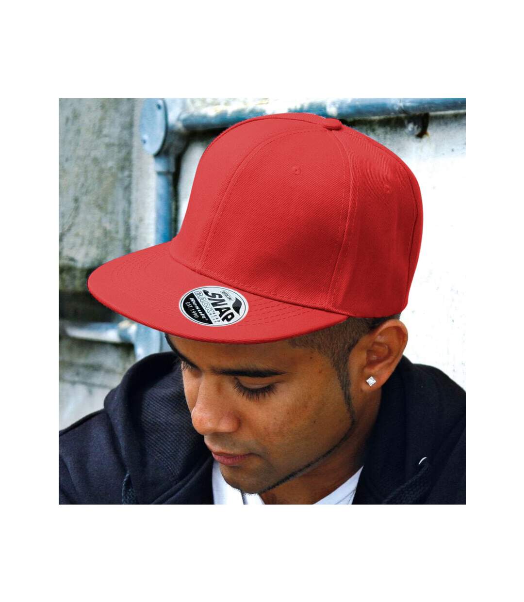 Lot de 2  casquettes bronx adulte rouge Result-2