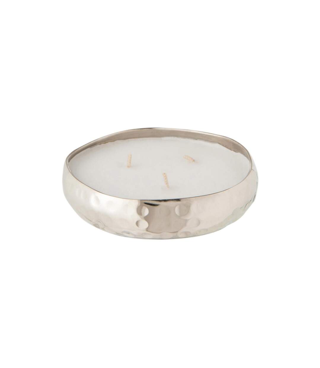 Bougie Parfumée Déco Livia 13cm Oud Amber Argent-1