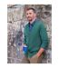 Cardigan Homme Menthe Foncée Chiné WoolOvers-1