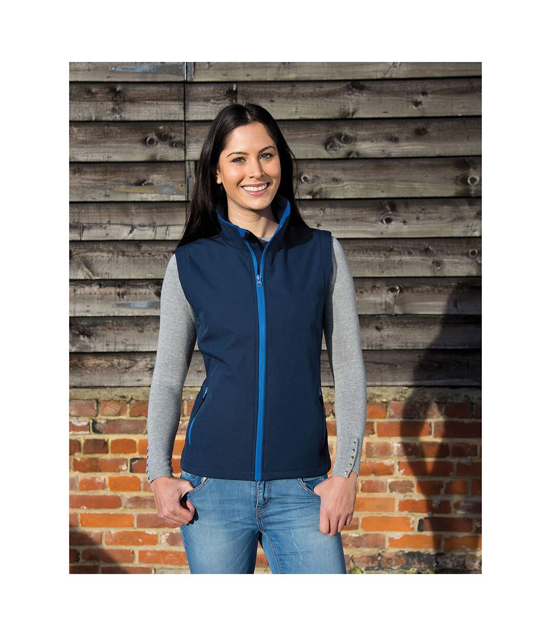 Result - Veste softshell sans manches - Femme (Bleu marine/Bleu roi) - UTRW3698