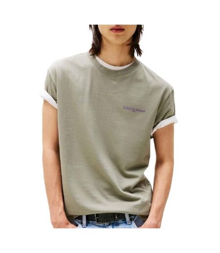 T-shirt vert homme tommy hilfiger tjm reg blur script