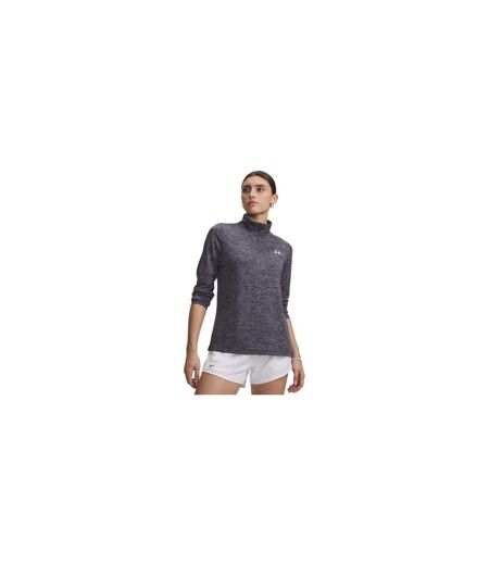 Womens/ladies Tech Textured Half Zip Top Midnight Navy Under Armour
