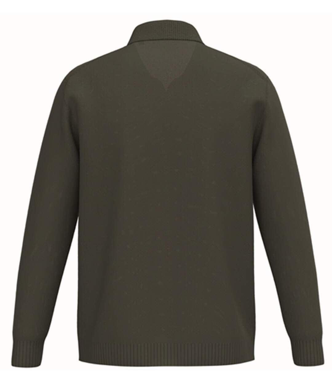 Pull col polo - Homme - PATS901 - vert kaki-2
