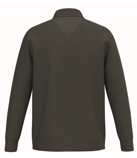 Pull col polo - Homme - PATS901 - vert kaki
