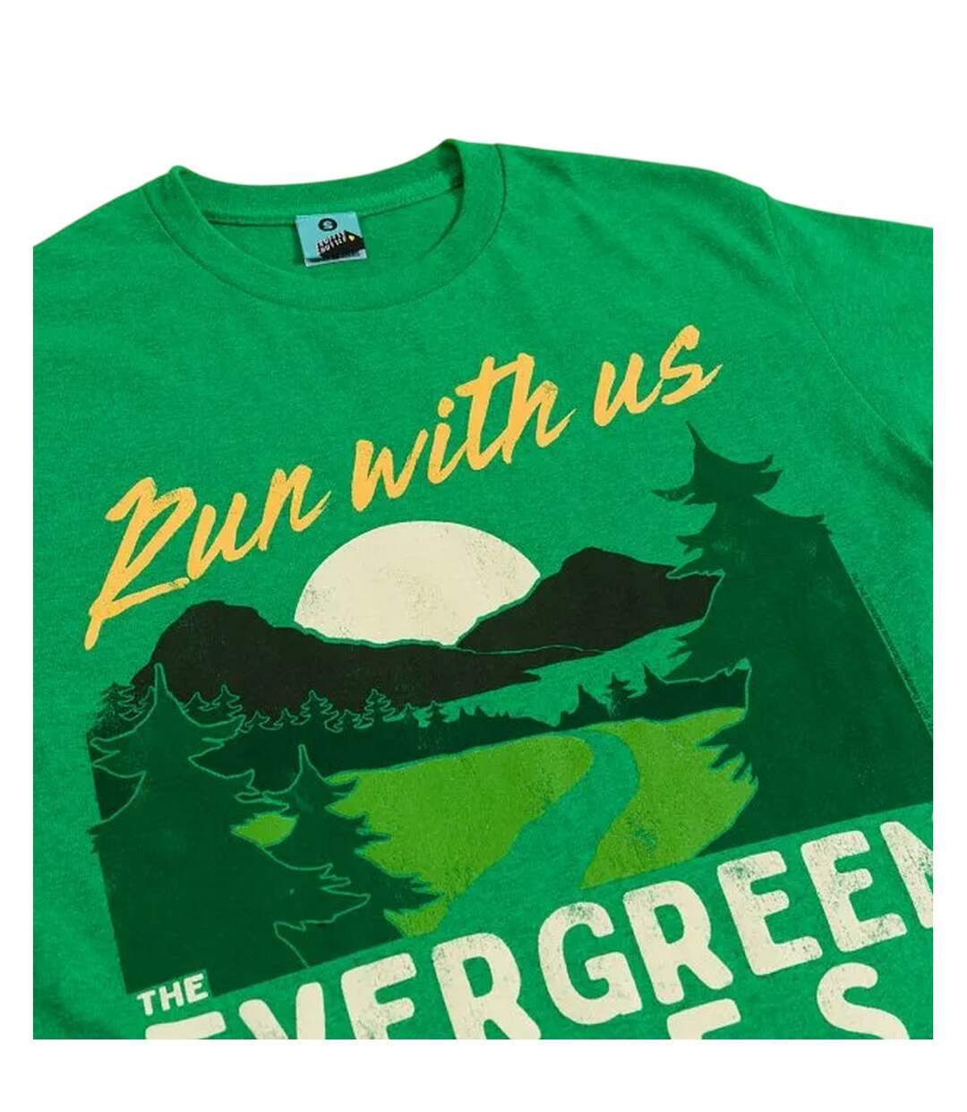 T-shirt Evergreen Forest Adulte Vert The Raccoons-3