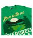 T-shirt Evergreen Forest Adulte Vert The Raccoons-3