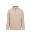 Mens ted borg half zip fleece top beige Mountain Warehouse-1