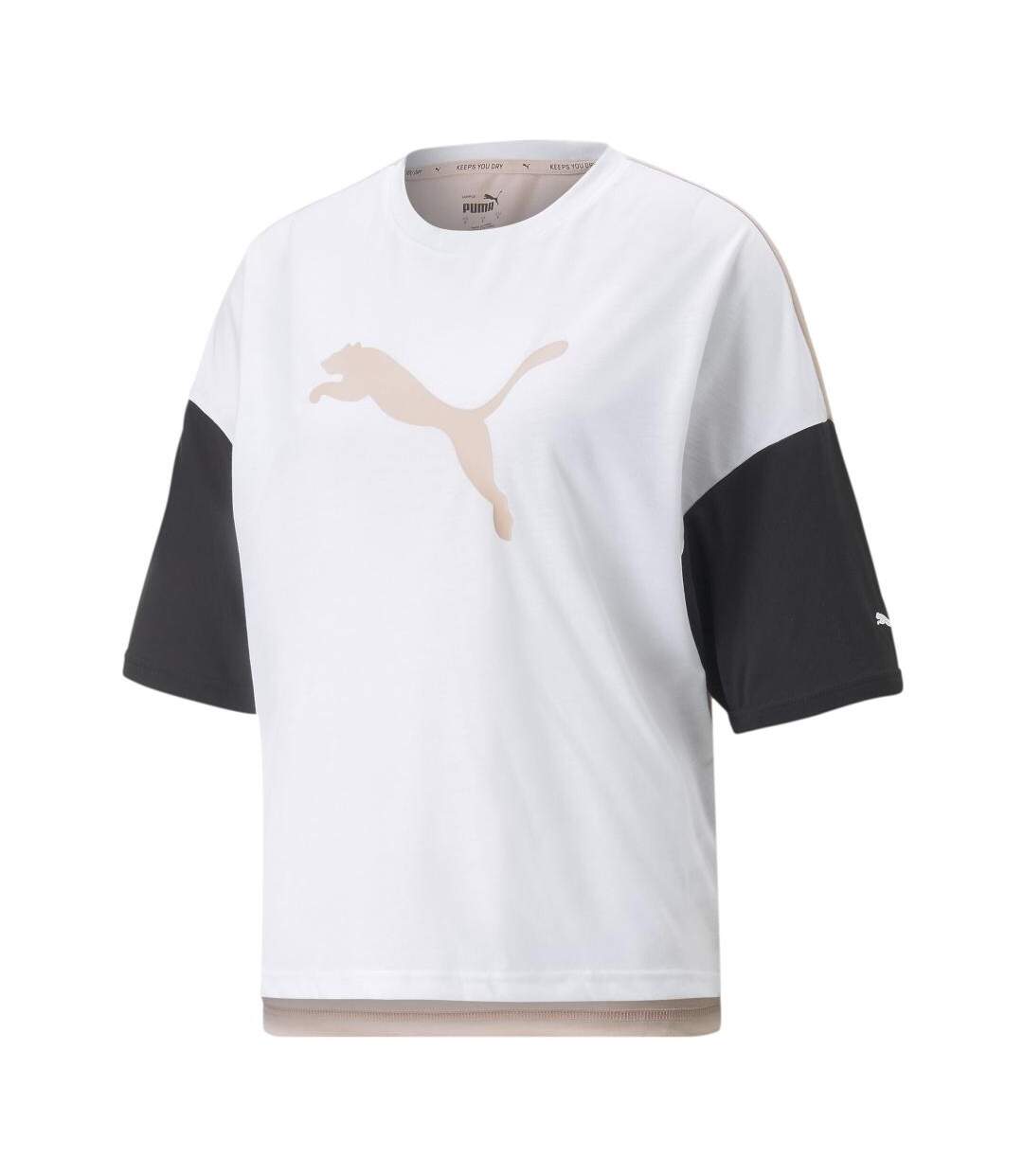 T-shirt Blanc/Rose Femme Puma 849819 - L