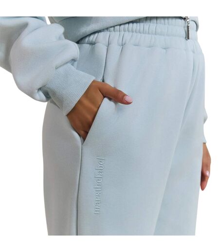 Womens/ladies Straight Leg Joggers Baby Blue Mars The Label