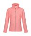 Womens/ladies azaelia marl full zip fleece jacket shell pink Regatta