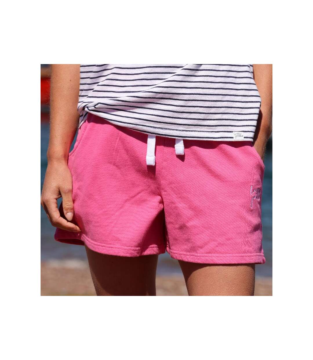 Short De Jogging Femme Sorbet Framboise Lazy Jacks-2